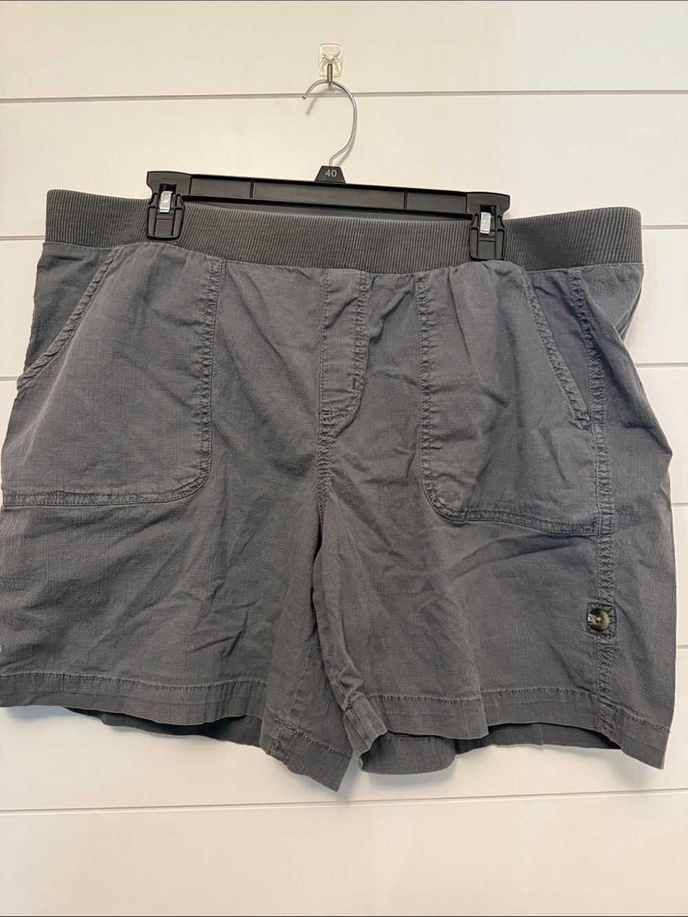 Sonoma Women's Gray Elastic-Waist Casual Shorts